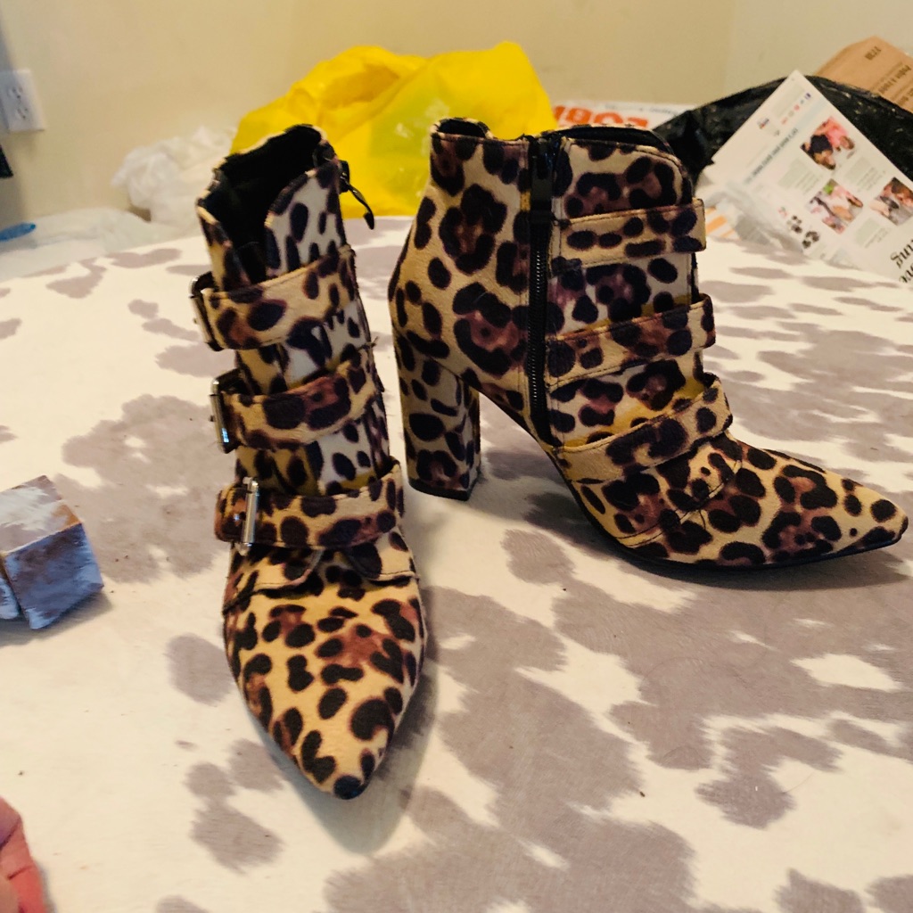 Brand New Cheetah Bootie Size 38